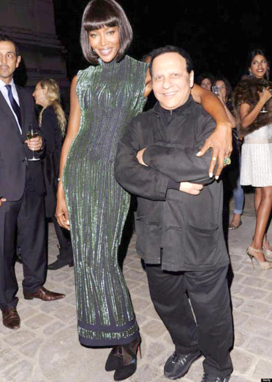 Naomi Campbell with Azzedine Alaia