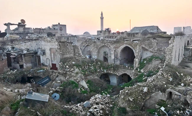 This Jan. 19, 2017 photo, shows a general view of the destruction in the old city of Aleppo, Syria. (AP)