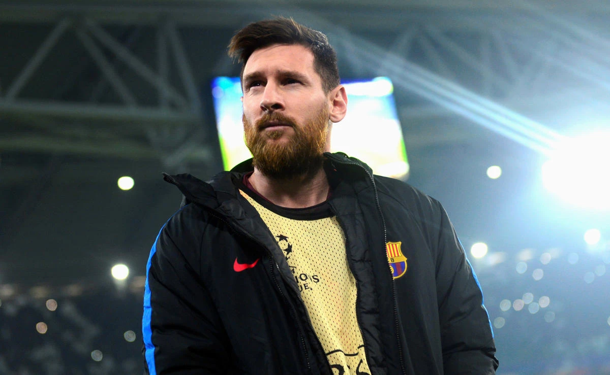 Lionel Messi before the match with Juventus at Allianz Stadium in Turin, Italy on November 22, 2017. (REUTERS)