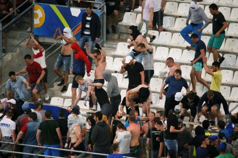Russian football fans have a history of violence and consider hooliganism as a proxy fight on behalf of Kremlin, which is waging geopolitical battles with the West. (Reuters)