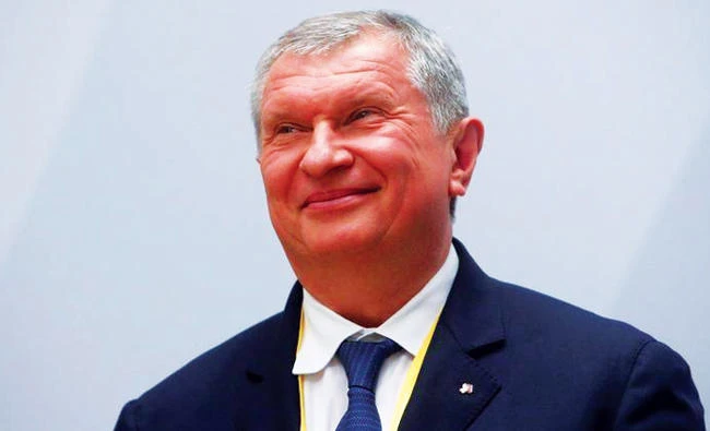 The head of Russia’s top oil producer Rosneft, Igor Sechin. (Reuters)