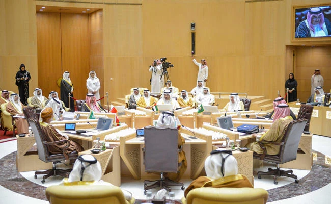 Foreign ministers of the Gulf Cooperation Council (GCC) meet in Riyadh in this March 2017 file photo. (SPA)