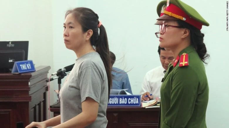 Nguyen Ngoc Nhu Quynh, known as “Me Nam” (Mother Mushroom), who gained prominence for blogging about environmental issues and deaths in police custody, was found guilty in June for distributing what police called anti-state reports.