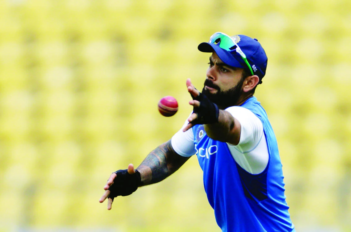India captain Virat Kohli has the Test record of most consecutive series wins within his grasp. Victory over Sri Lanka would move India to within one series of a new record. (AP)