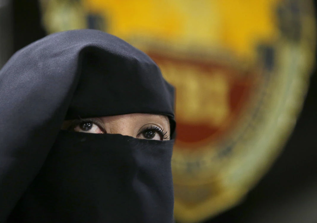 Karen Aizha Hamidon, the wife of the late Mohammad Jaafar Maguid – also known as Tokboy and Abu Sharifa – the former leader of the Ansar Khalifa Philippines, may probably be charged with nearly 300 counts of inciting rebellion. (AP)