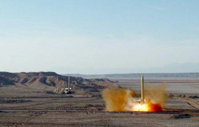 A ballistic missile is launched and tested in an undisclosed location in Iran in this handout photo released by the official website of Islamic Revolutionary Guard Corps (IRGC) on March 8, 2016. (Sepahnews.com/Handout via Reuters