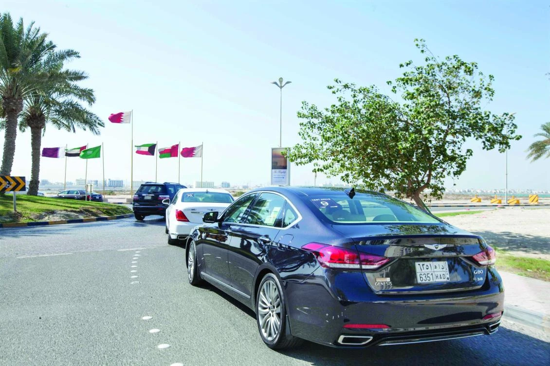 The company organized several test drive sessions for Genesis G90, G80 and the new G80 Sport
on a special racetrack.