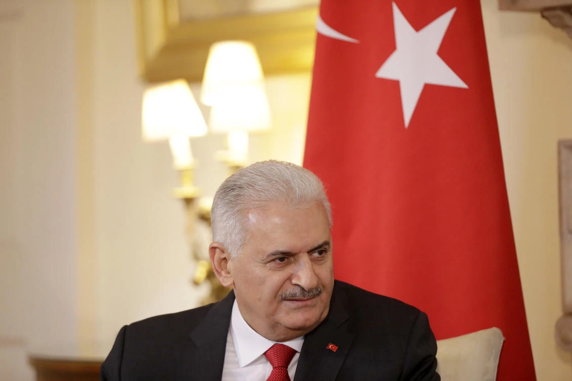 Turkey's Prime Minister Binali Yildirim. (AP Photo/Matt Dunham, Pool)