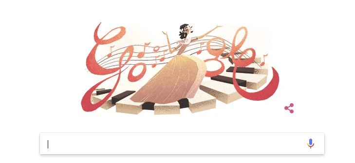 Google Doodle marked the 86th birthday of Ratiba El-Hefny.
