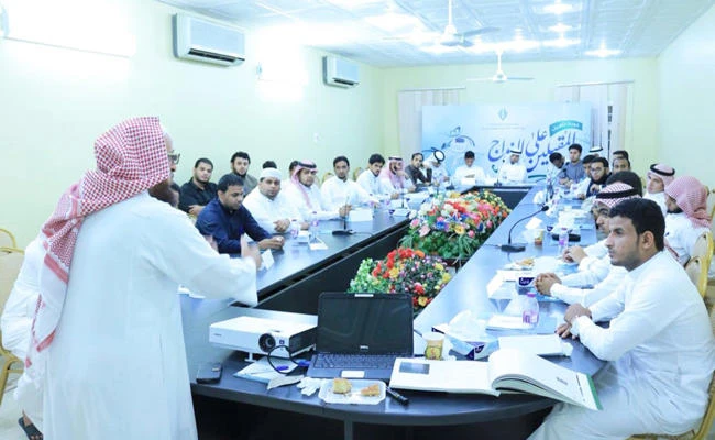 Young men attend a program to prepare them for marriage in Abu Arish in the Jazan region. (SPA file photo)