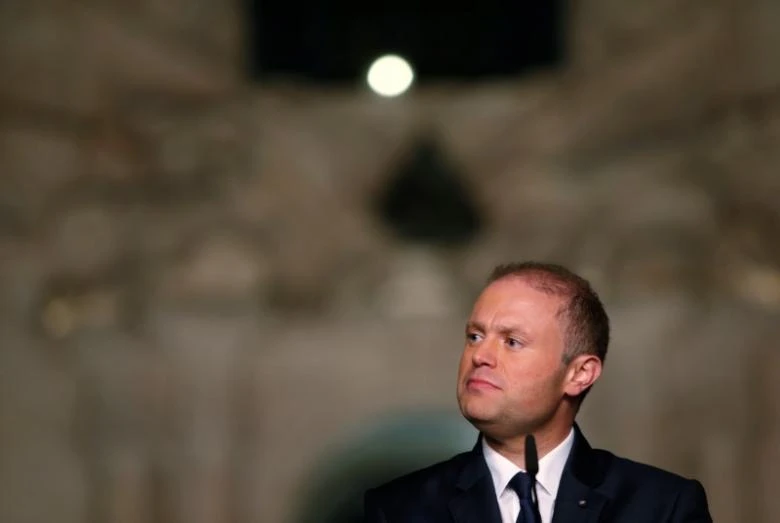Malta's Prime Minister Joseph Muscat addresses a news conference outside his office at Auberge de Castille after the presentation of the 2017 Budget speech in Valletta, Malta, October 17, 2016. (REUTERS)