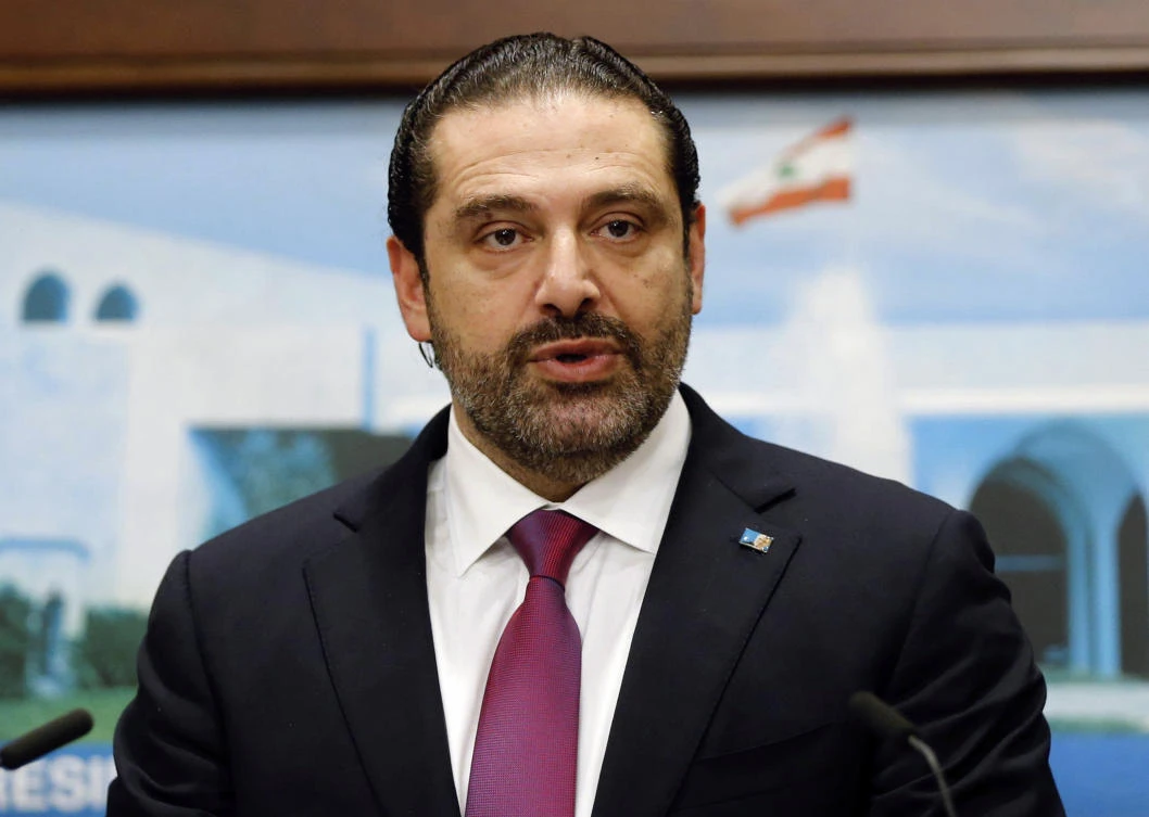 Lebanon’s Prime Minister Saad Al-Hariri speaks after a cabinet meeting in Baabda near Beirut, Lebanon on December 5, 2017. (REUTERS)