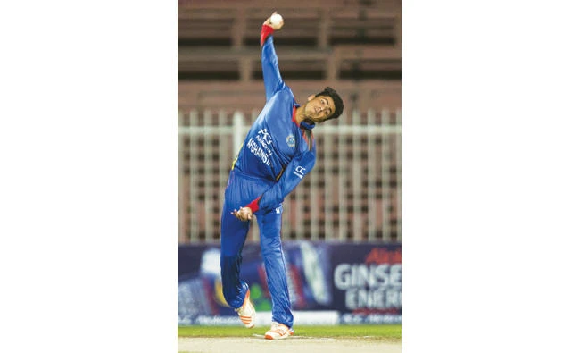 Afghanistan’s Mujeeb Zadran took four wickets. (AFP)