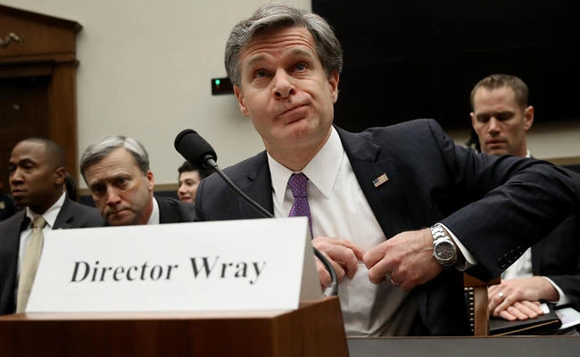 FBI Director Christopher Wray appears before the House Judiciary Committee in Washington on Thursday. (Win McNamee/Getty Images/AFP)