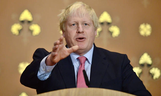 Britain's Foreign Secretary Boris Johnson