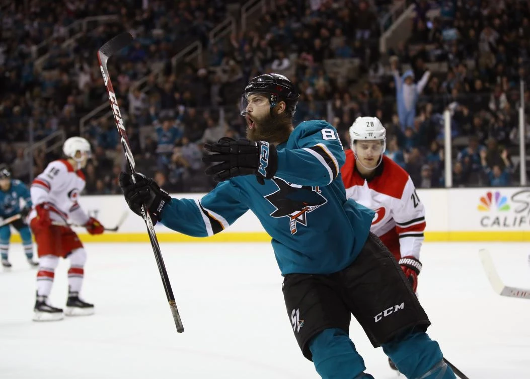 Burns scores game winner in Sharks 5-4 win over Hurricanes