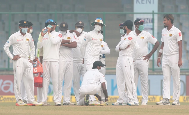 Players from both sides found the going very tough during the smog-affected third amd final Test in New Delhi this week. (AFP)
