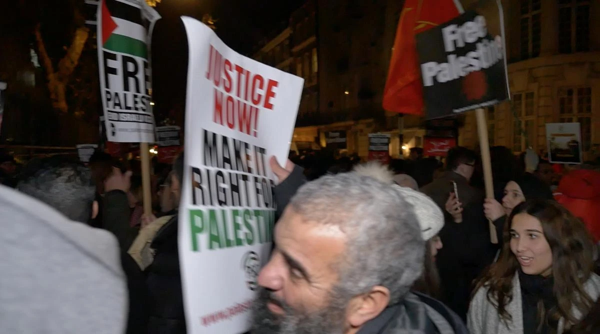 Many attendees expressed outrage at Trump’s apparent dismissal of the United Nations position that East Jerusalem belongs to Palestinians and is under illegal Israeli occupation. (Arab News)