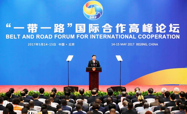 Chinese President Xi Jinping attends a news conference at the end of the Belt and Road Forum in Beijing, China May 15, 2017. REUTERS/Jason Lee