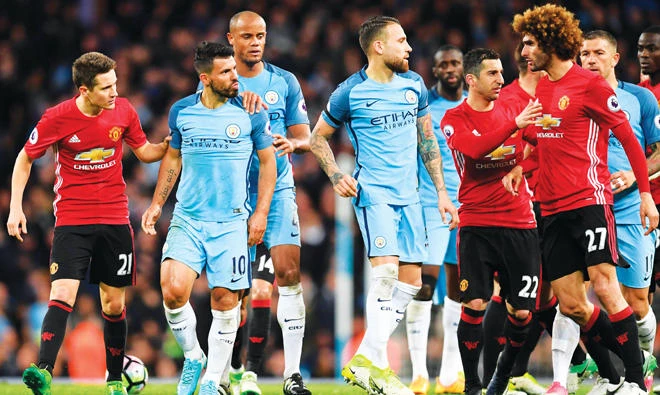 The Manchester Derby tends to be a feisty affair. (Reuters)
