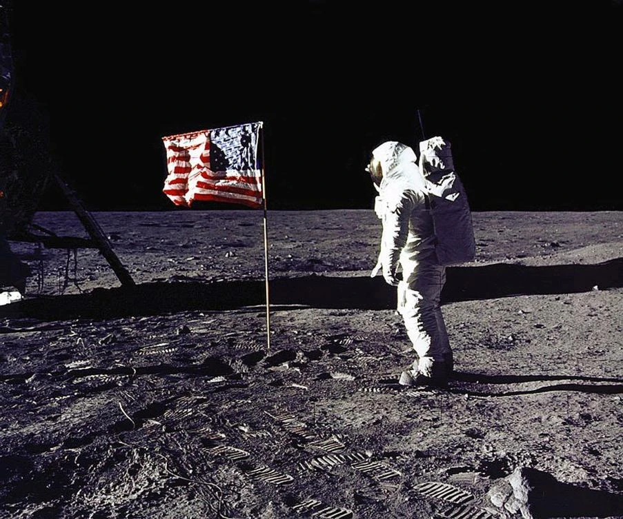 This NASA file photo taken on July 20, 1969 shows astronaut Edwin E. “Buzz” Aldrin, Jr. saluting the US flag on the surface of the Moon during the Apollo 11 lunar mission. US President Donald Trump directed NASA on Dec. 11, 2017 to send Americans to the Moon for the first time in decades, a move he said would help prepare for a future Mars trip.”This time we will not only plant our flag and leave our footprint,” Trump said at the White House as he signed the new directive.”We will establish a foundation for an eventual mission to Mars and perhaps someday to many worlds beyond.” (AFP)