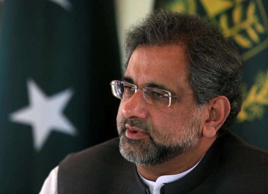 Pakistan's Prime Minister Shahid Khaqan Abbasi speaks with a Reuters correspondent during an interview at his office in Islamabad, Pakistan September 11, 2017. (REUTERS)