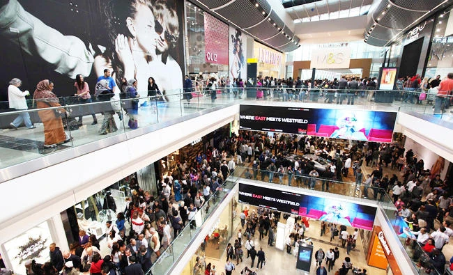 Shoppers crowd the walkways on opening day of the Westfield Stratford City shopping centre in east London, in this September 13, 2011 file photo. (REUTERS)