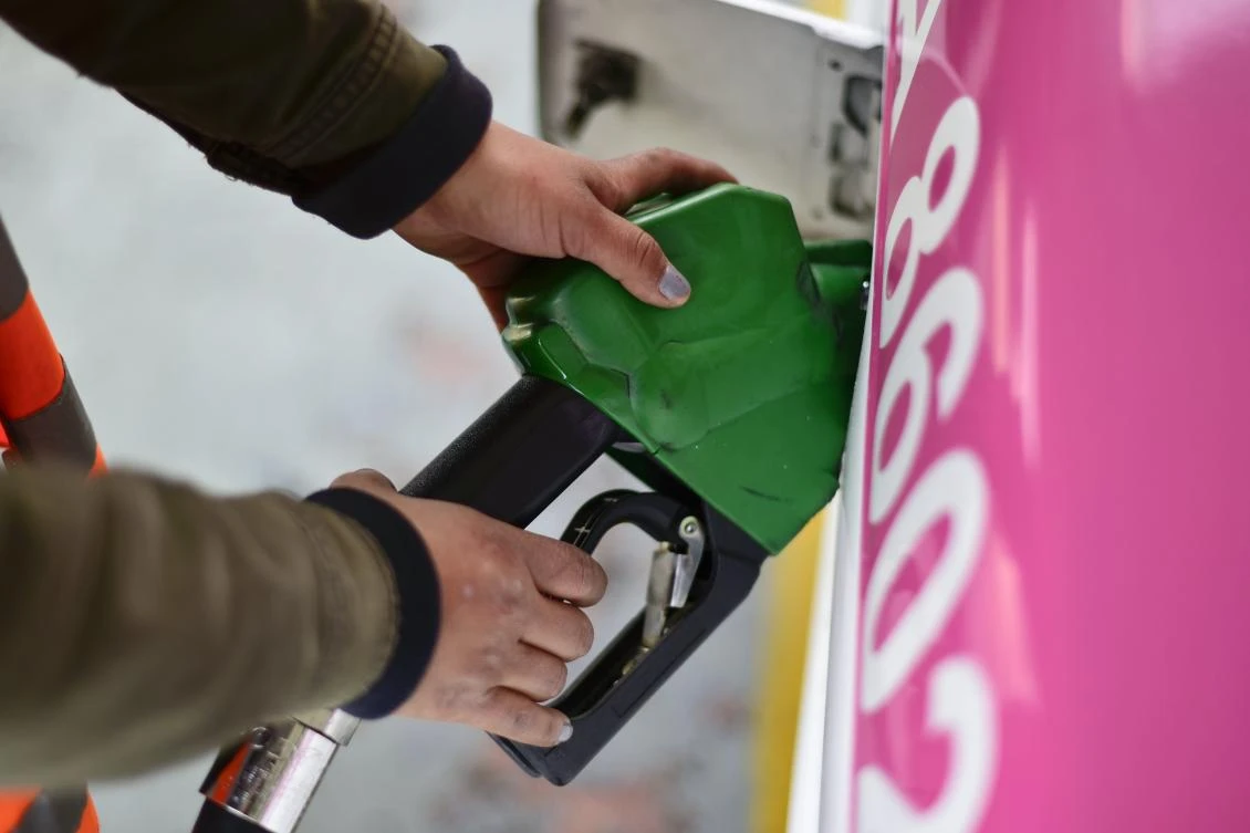 A petrol pump. (AFP/Pedro Pardo)