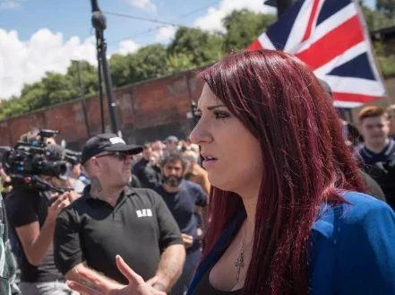 Jayda Fransen, deputy leader of the fringe anti-immigrant Britain First group (AFP)