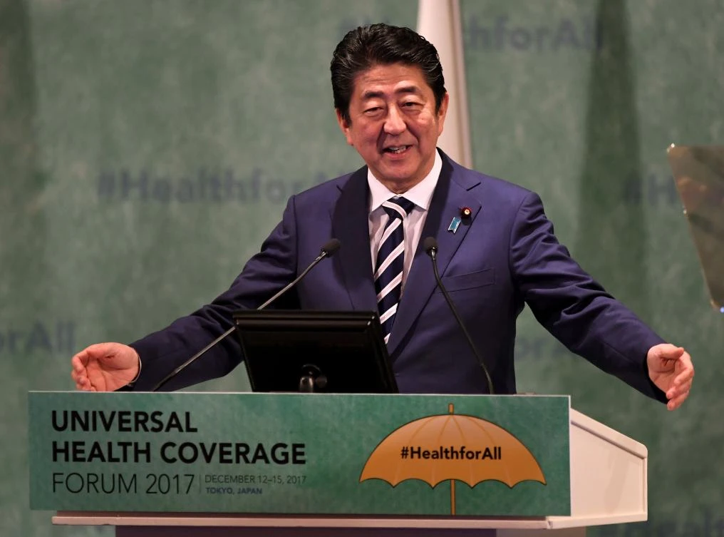 Japanese Prime Minister Shinzo Abe said North Korea is feeling the pain from increasing international sanctions. (AFP)