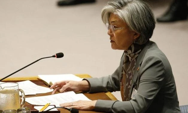 Kang Kyung-wha will arrive in Tokyo on Tuesday. (File photo: Reuters)
