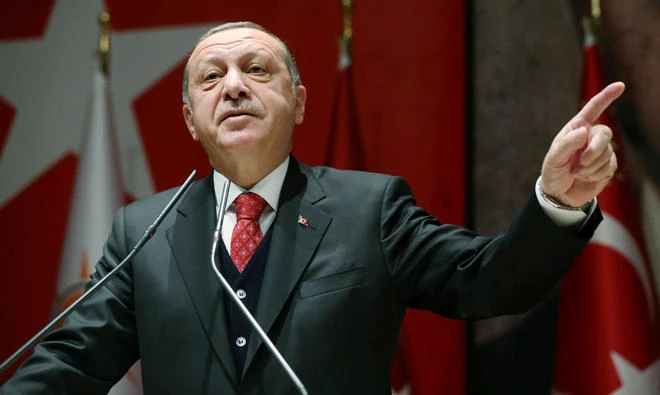 Turkey's President Tayyip Erdogan speaks during a meeting in Ankara. (File photo/Reuters)