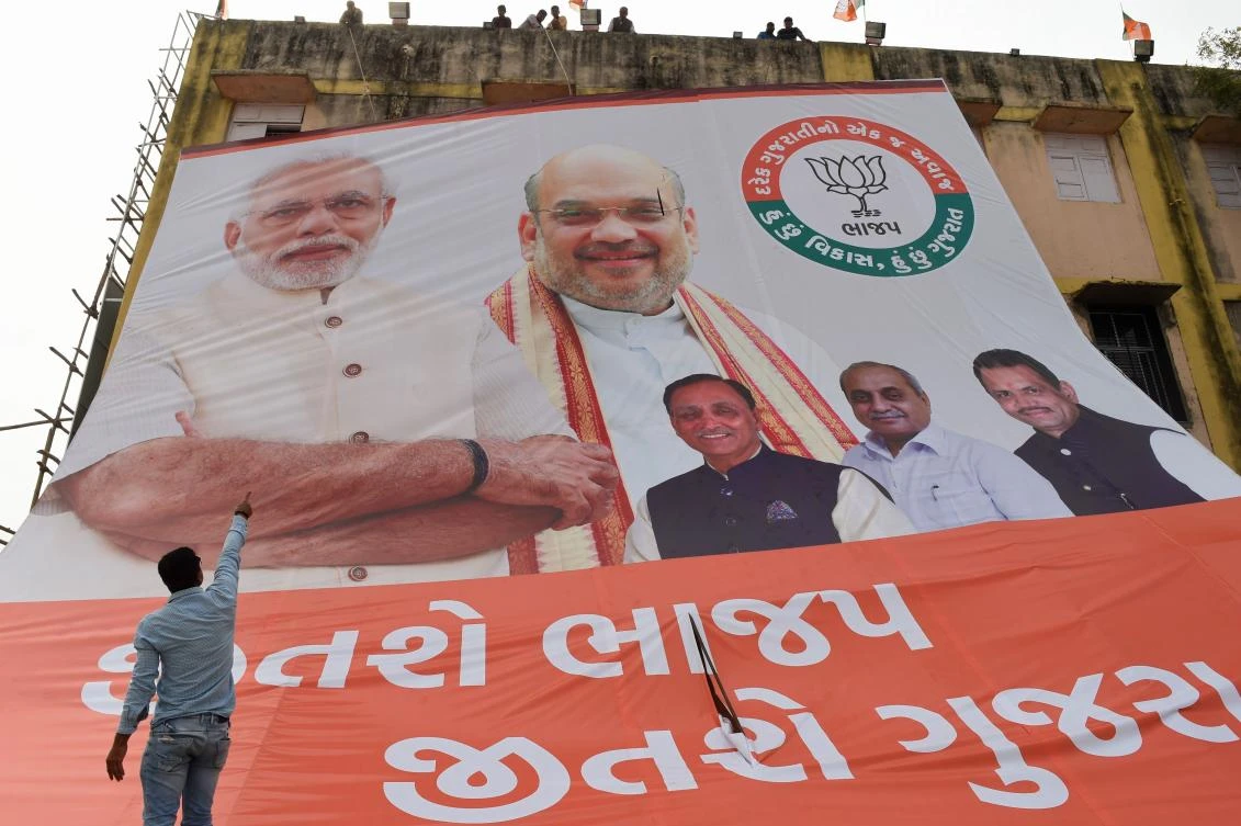 Indian ruling party in tough election fight in Modi’s home state, vote count shows