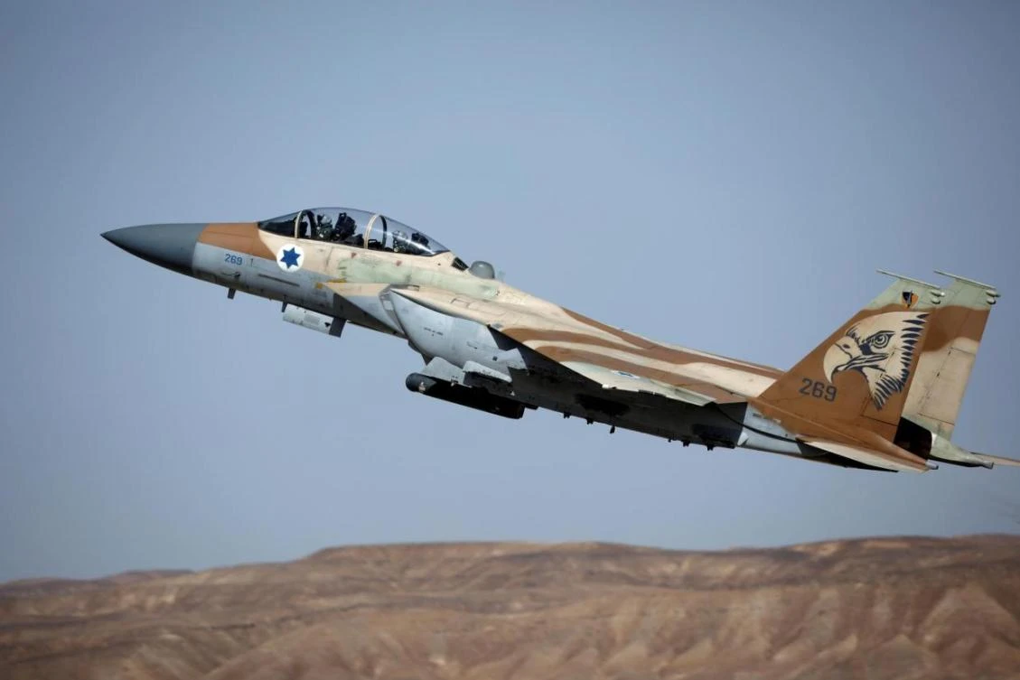 An Israeli F-15 fighter jet takes off during an exercise at Ovda Military Airbase in southern Israel in this file photo from 16 May 2017. (Reuters)