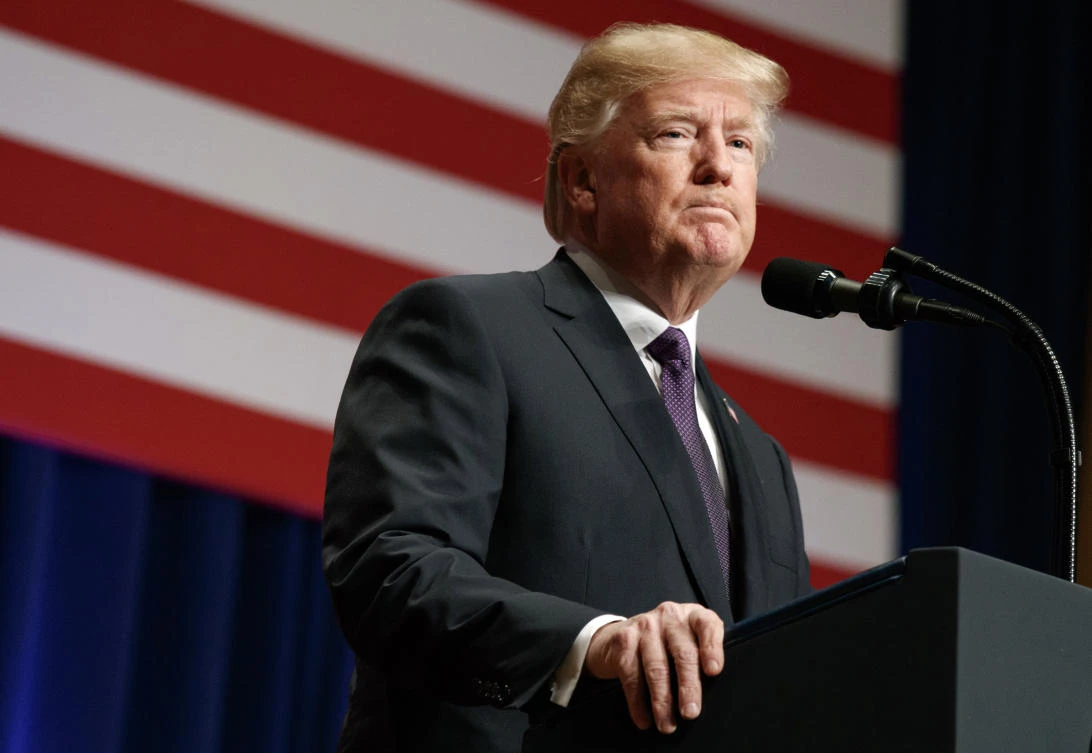 President Donald Trump speaks on national security Monday, Dec. 18, 2017, in Washington. Trump says his new national security strategy puts "America First." (AP)