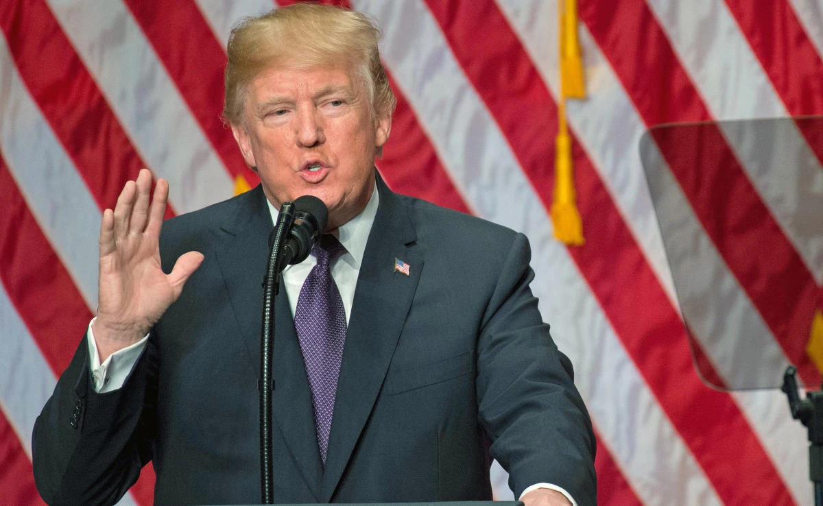 US President Donald Trump speaks about his administration’s National Security Strategy at the Ronald Reagan Building and International Trade Center in Washington, DC, Dec.18, 2017. (AFP)