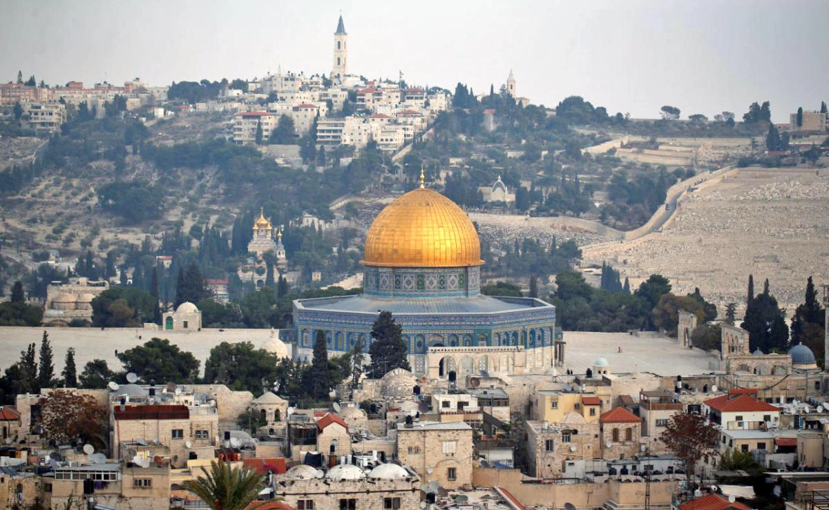 A general view shows part of Jerusalem’s Old City and the Dome of the Rock, Dec.5, 2017. (REUTERS)
