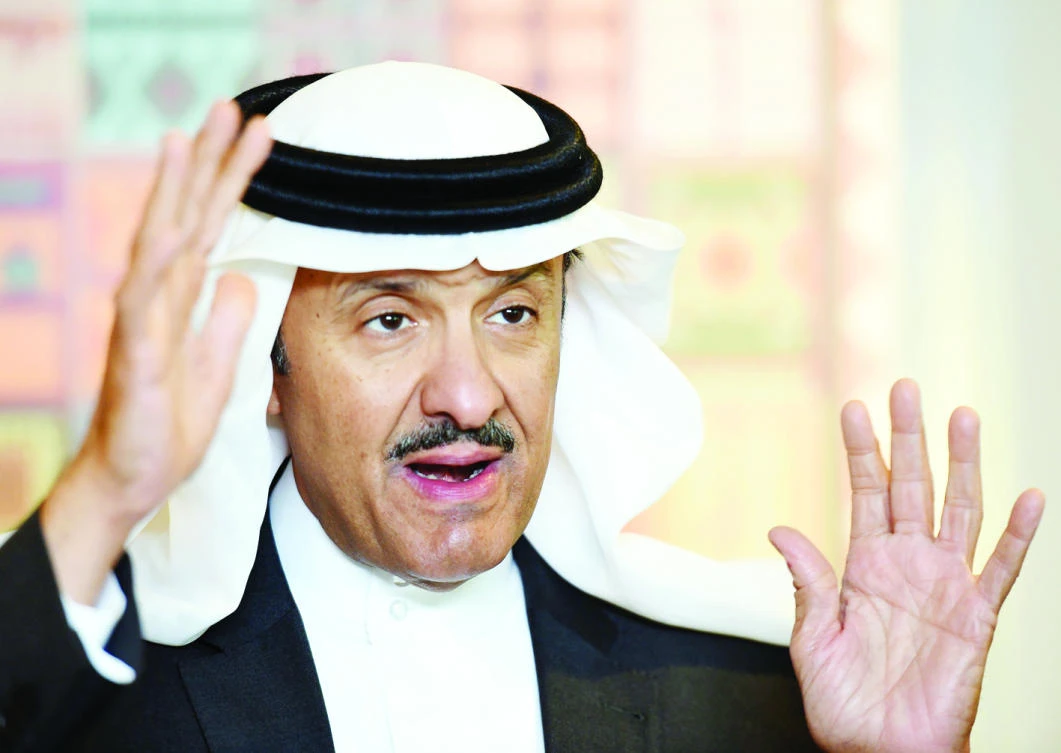 SCTH President Prince Sultan bin Salman speaks during an interview with AFP in Riyadh on Monday. (AFP)