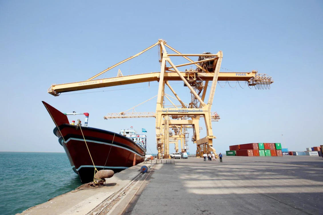 The Red Sea port of Hodeidah in Yemen will remain open for the delivery of humanitarian aid. (File/Reuters)