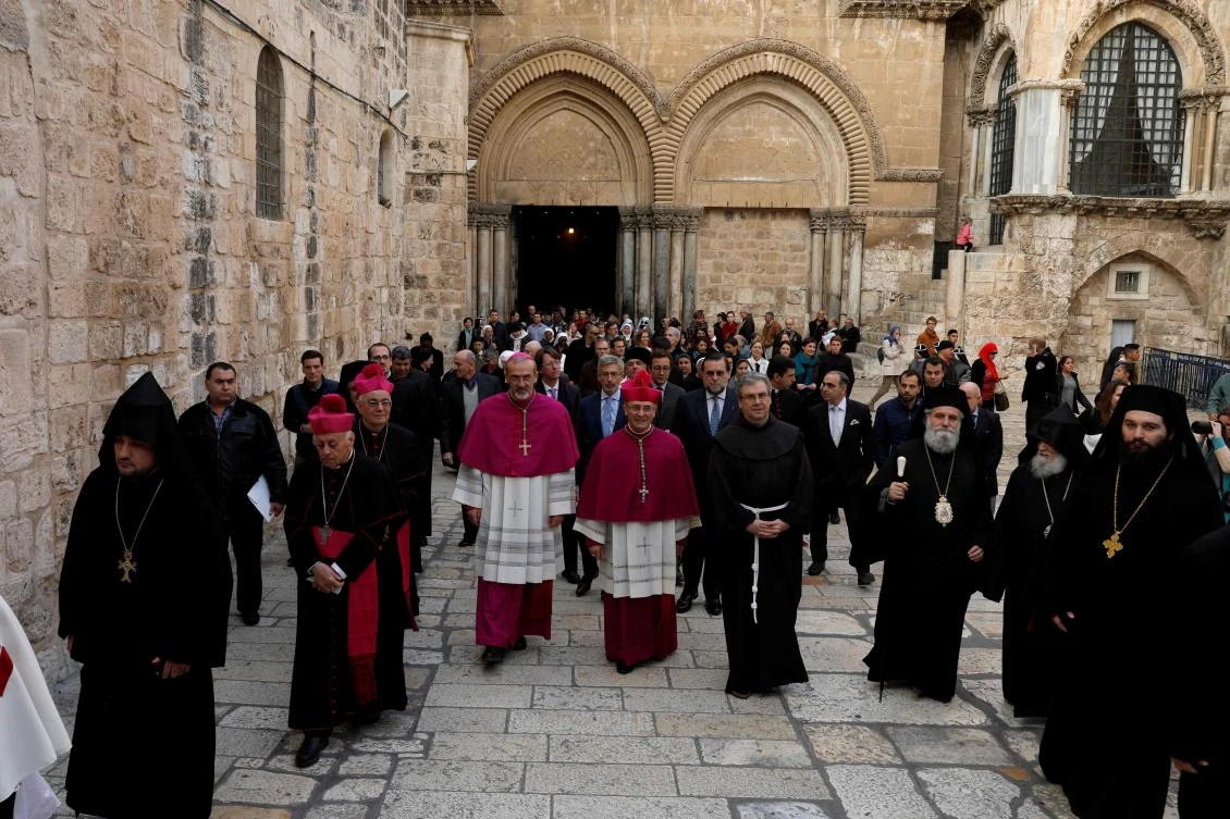 Around 50,000 Palestinian Christians make up just around two percent of the predominantly Muslim population of the West Bank and east Jerusalem. (File photot: AFP)