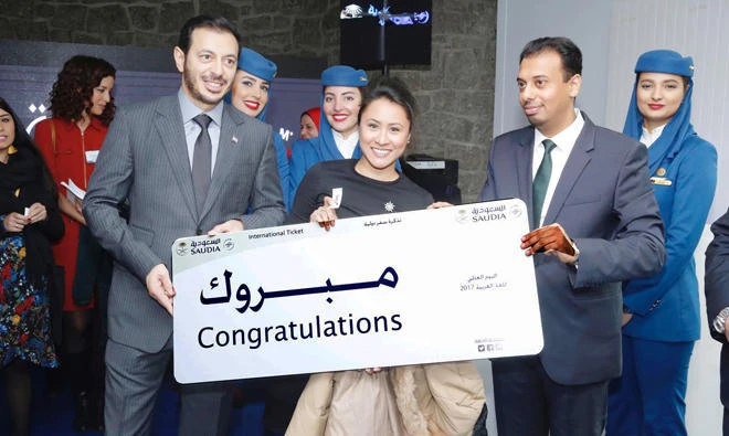 The airline’s cabin crew were in Paris to represent the brand and hospitality to the guests.
