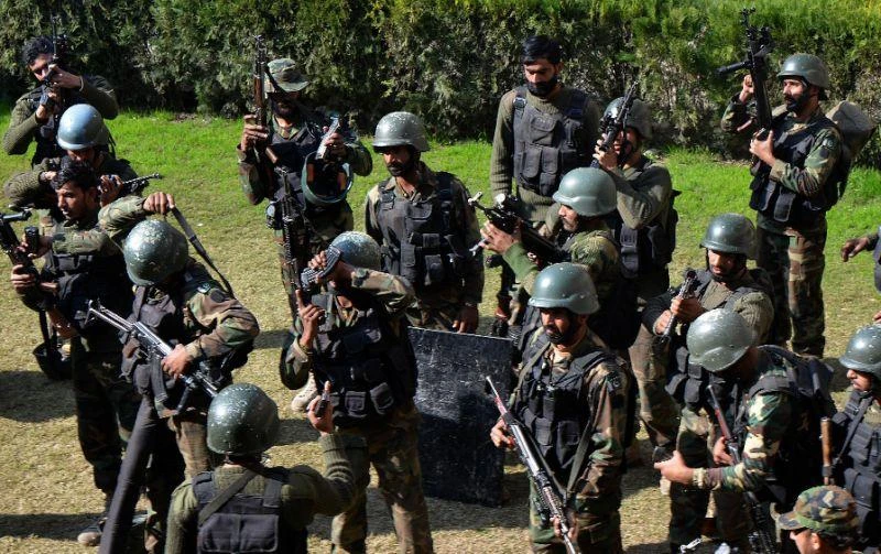 A military statement said the “unprovoked cease-fire violation” took place Monday in Rawalakot in the Pakistan-controlled part of Kashmir. (File photo: AFP)