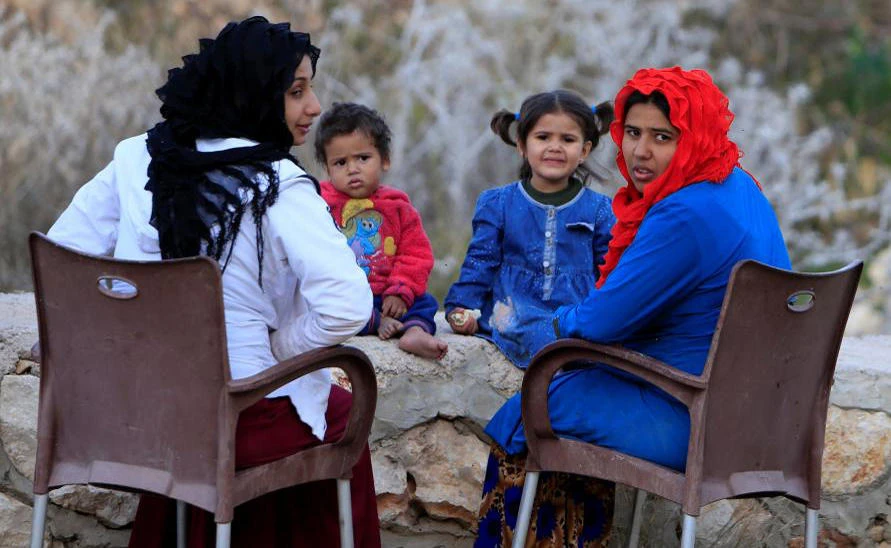 In this file photo, Syrian refugees are seen in Ain Baal village, near Tyre in southern Lebanon, Nov.27, 2017. (REUTERS)