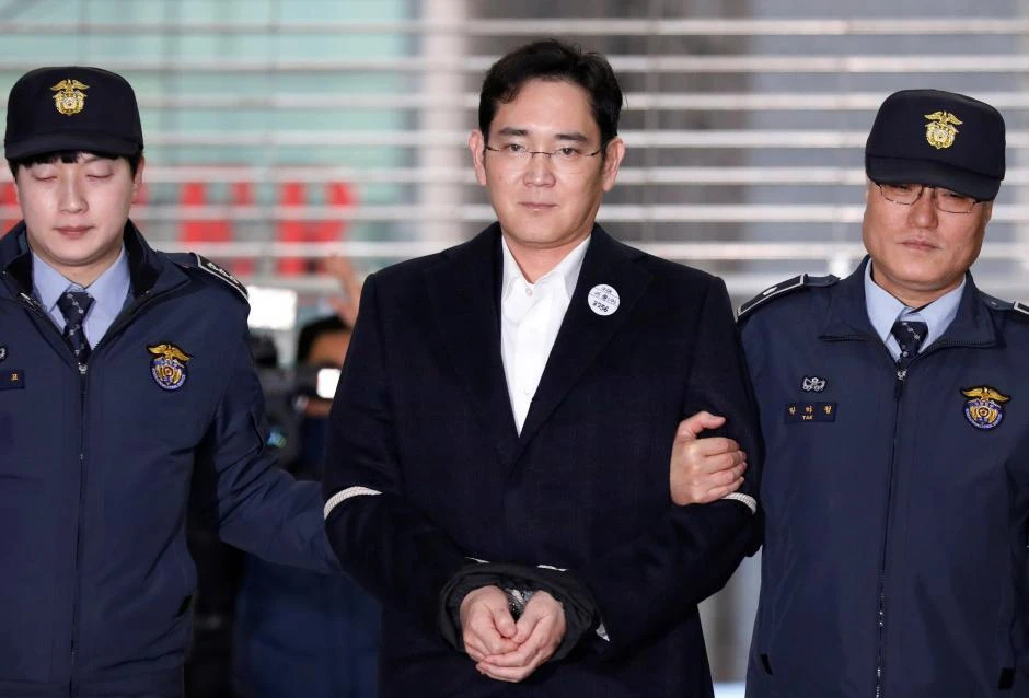 Jay Y. Lee, the 49-year-old heir to one of the world’s biggest corporate empires, has been detained since February and was convicted by a lower court in August of bribing former South Korean president Park Geun-hye. (Reuters)