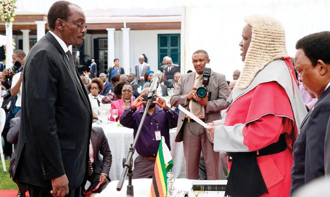 Zimbabwe ex-army chief who helped oust Mugabe sworn in as Vice President