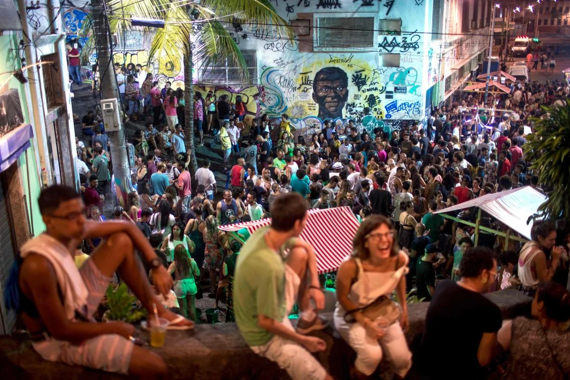 A graffiti depicting Zumbi Dos Palmares, a symbol of the fight against slavery in the country. (AFP)