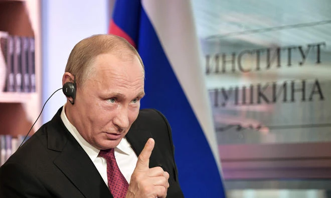 Russian President Vladimir Putin stresses 'a constructive Russian-American dialogue' in his New Year wishes to US President Donald Trump on Saturday. (AP)