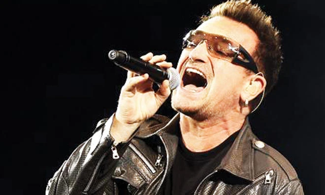 Bono of the Irish band U2