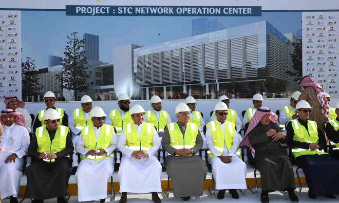 STC officials during an event in Riyadh.