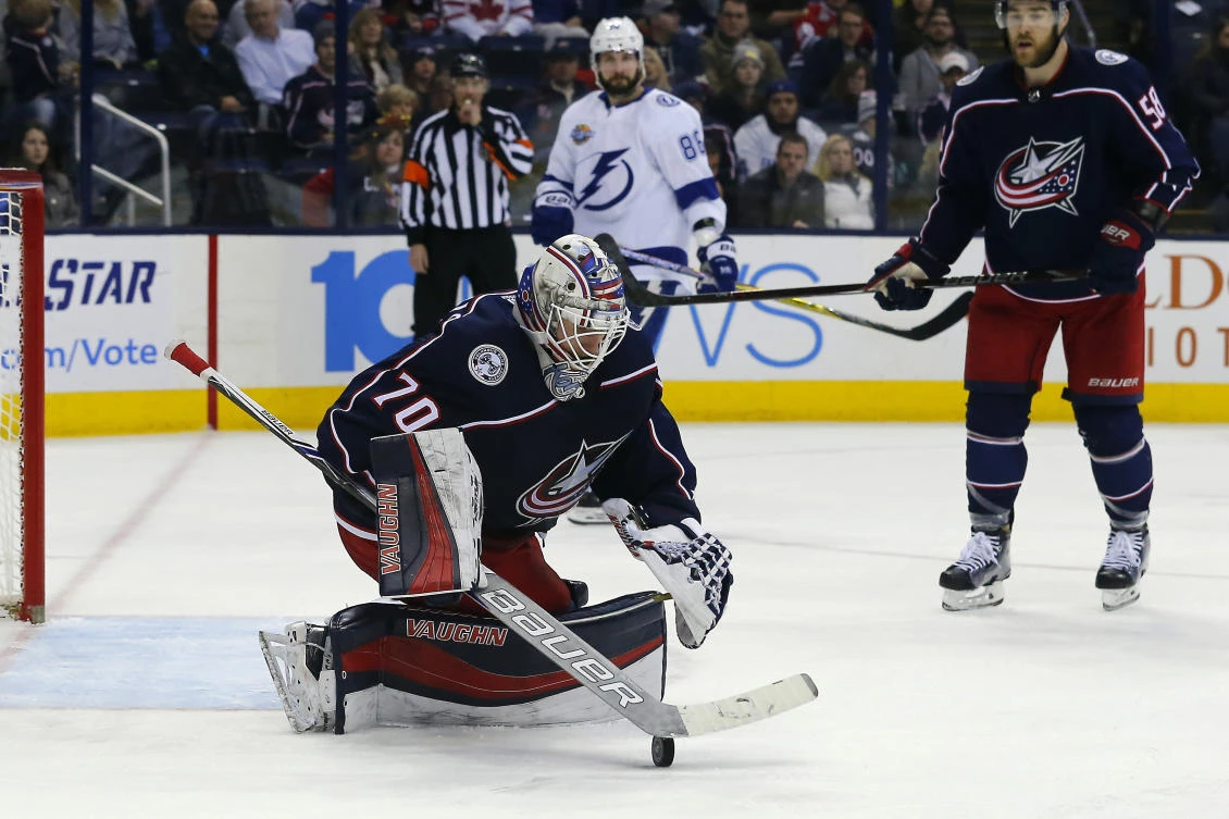 Johnson scores twice in Lightning’s 5-0 rout of Columbus